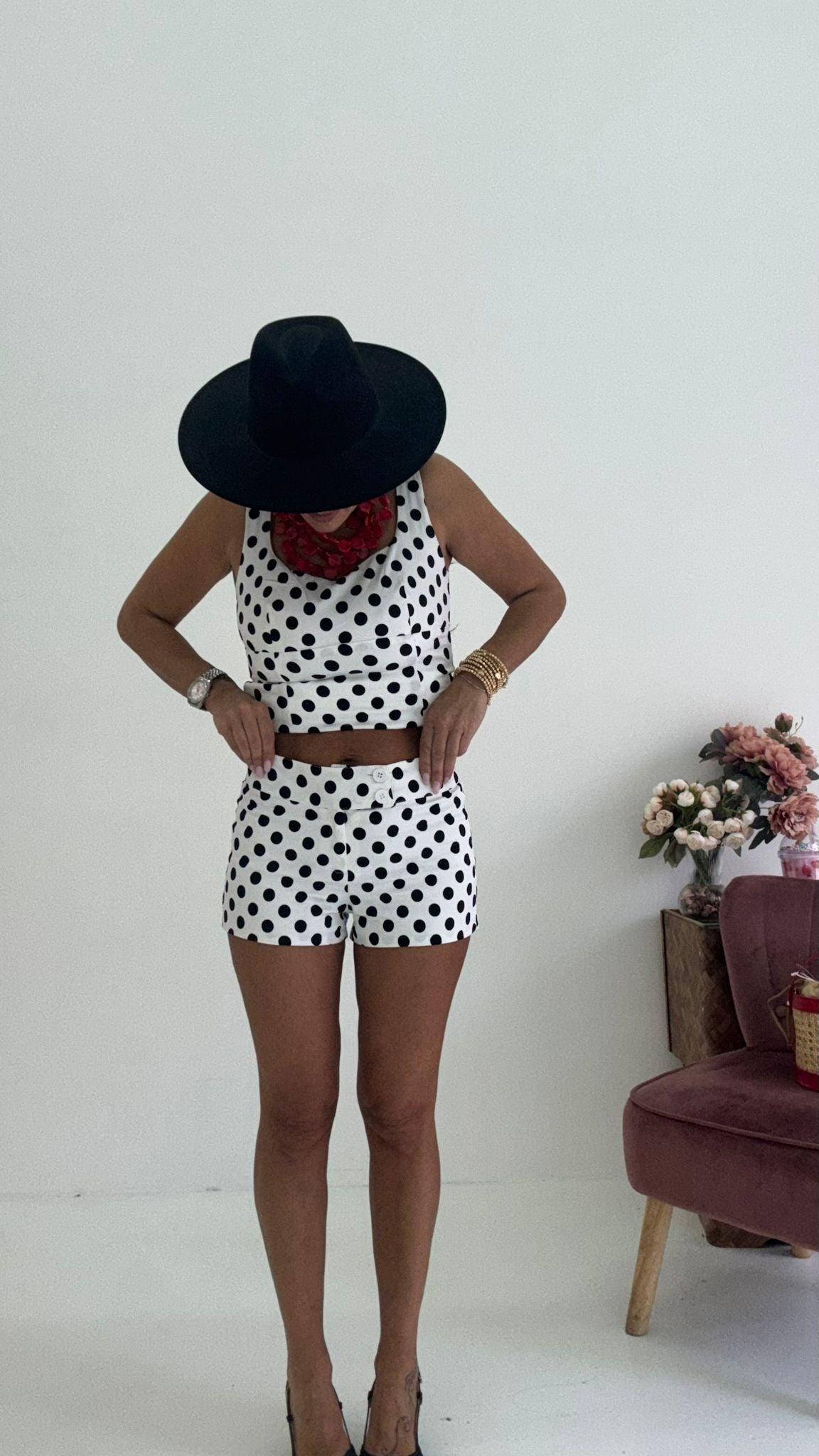 Shorts Pois Marilyn