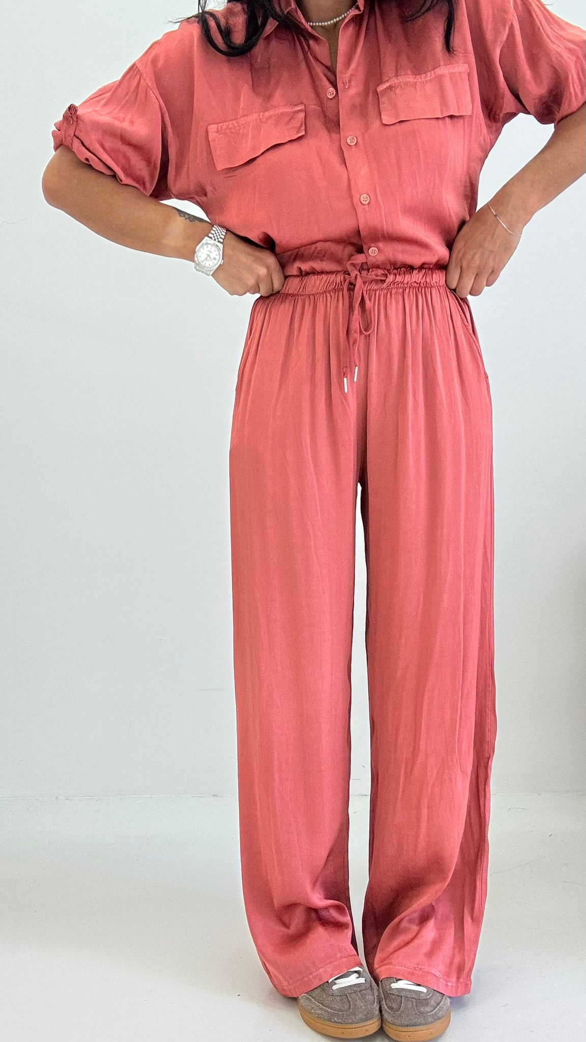 pantalone satin