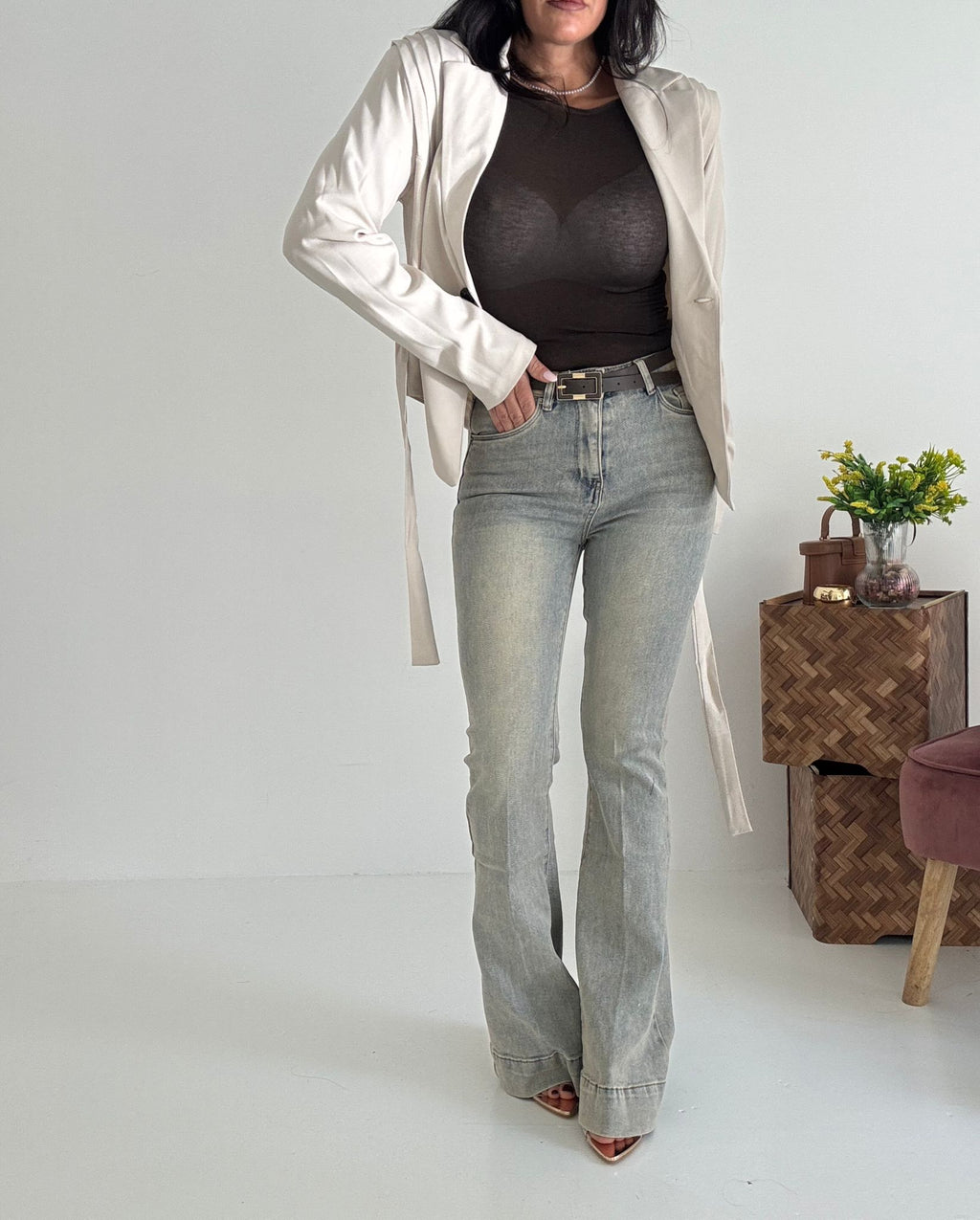 Jeans Flaire vintage brown 927