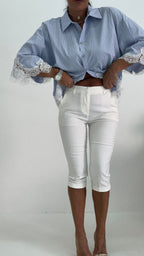 Pantalone Capri Bianco