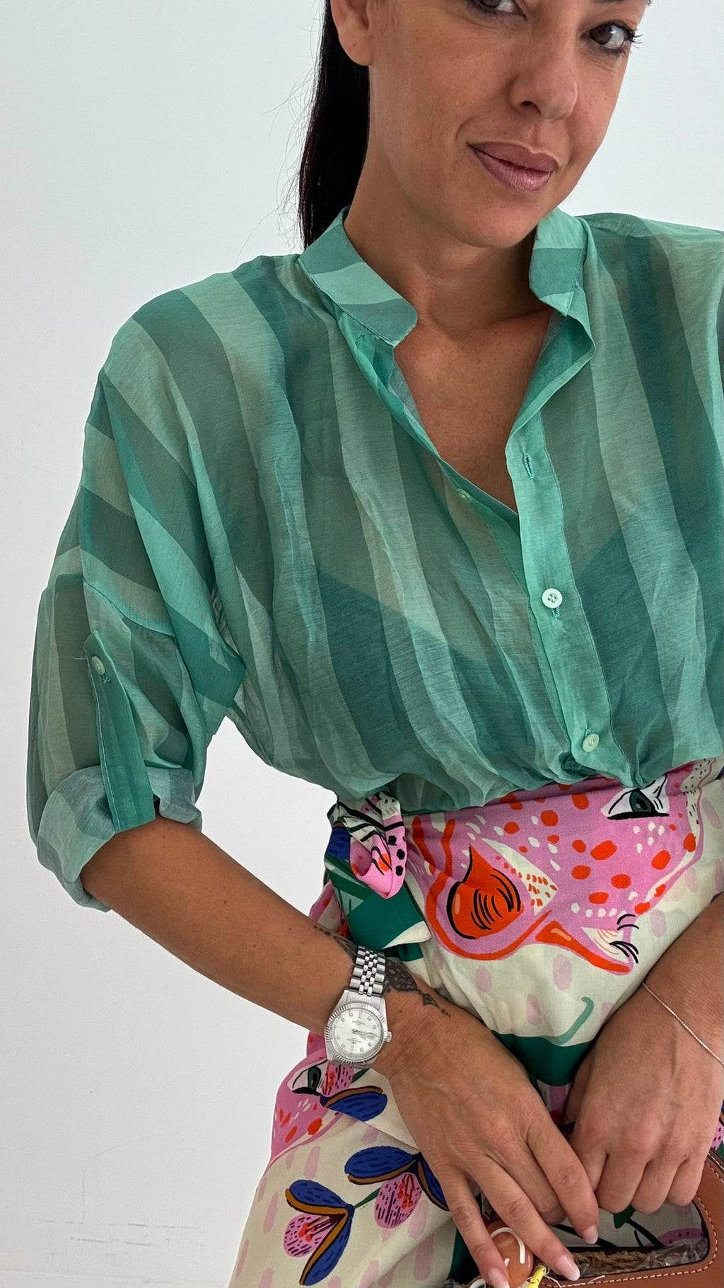 Camicia Mussola Tropical