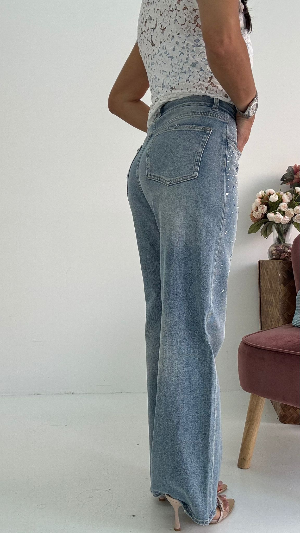 Denim Strass Zaffiro