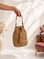 Bucket Bag Rafia