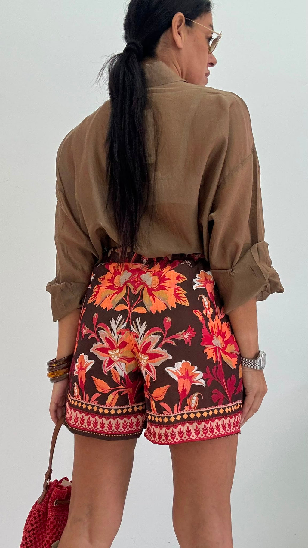 Shorts Pareo tropical