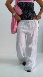 Pantaloni 100% lino