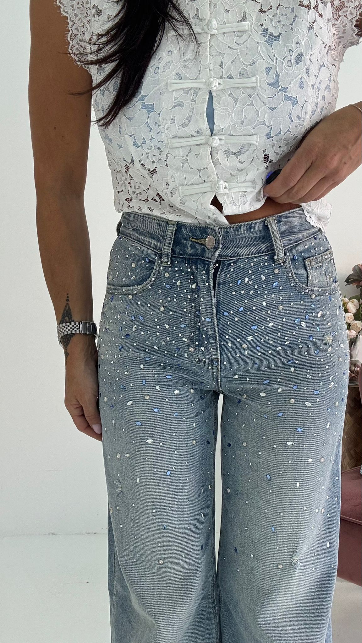 Denim Strass Zaffiro