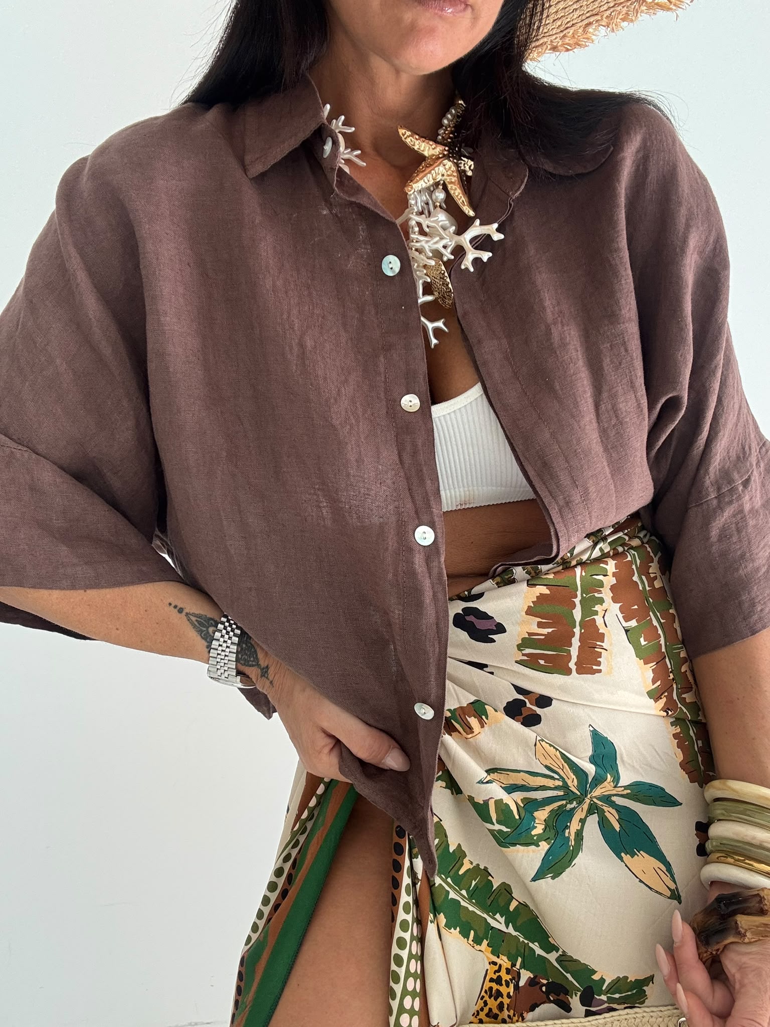 Camicia 100% lino