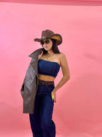 Crop Top in denim